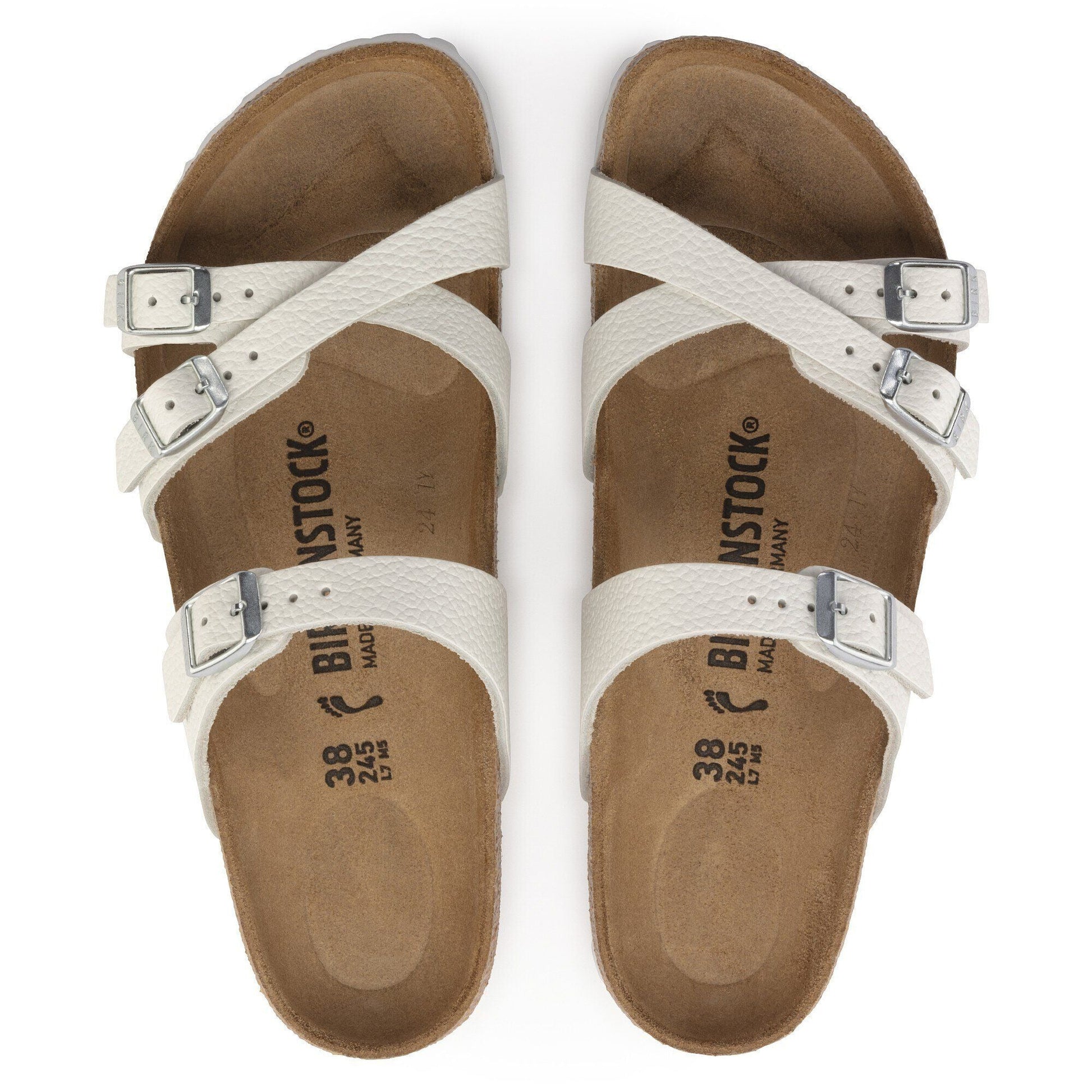 Franca | Leather | White - sandals - Birkenstock