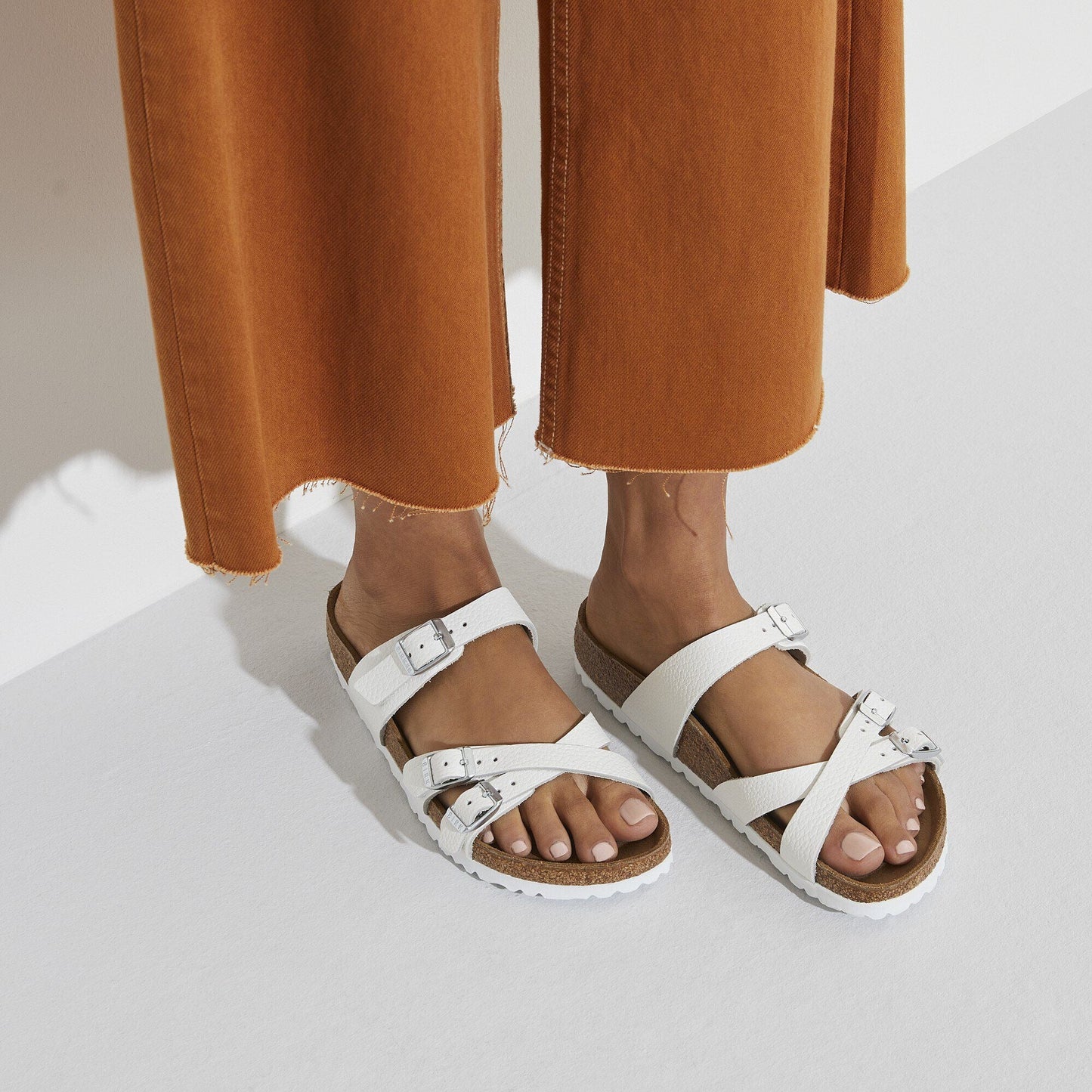 Franca | Leather | White - sandals - Birkenstock