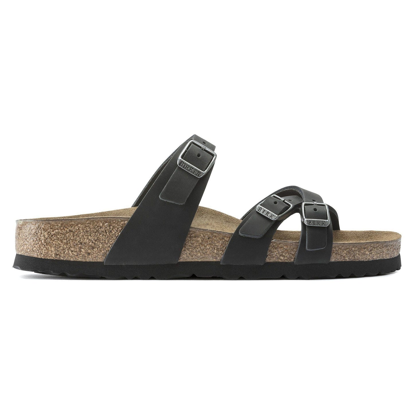 Franca | Oiled Leather | Black - sandals - Birkenstock