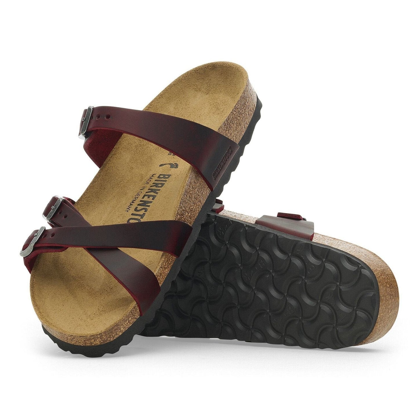 Franca | Oiled Leather | Zinfandel - Sandals - Birkenstock