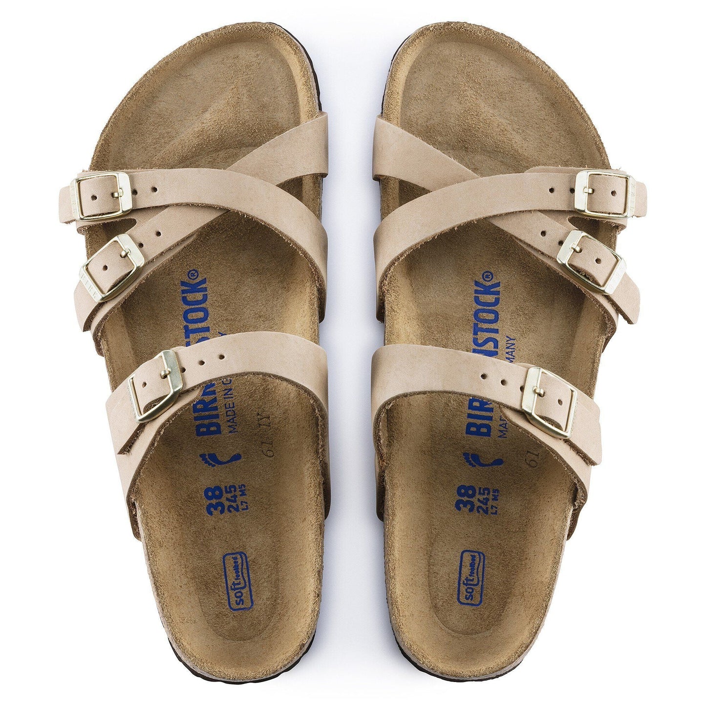 Franca | Soft Footbed | Nubuck Leather | Sandcastle - sandals - Birkenstock