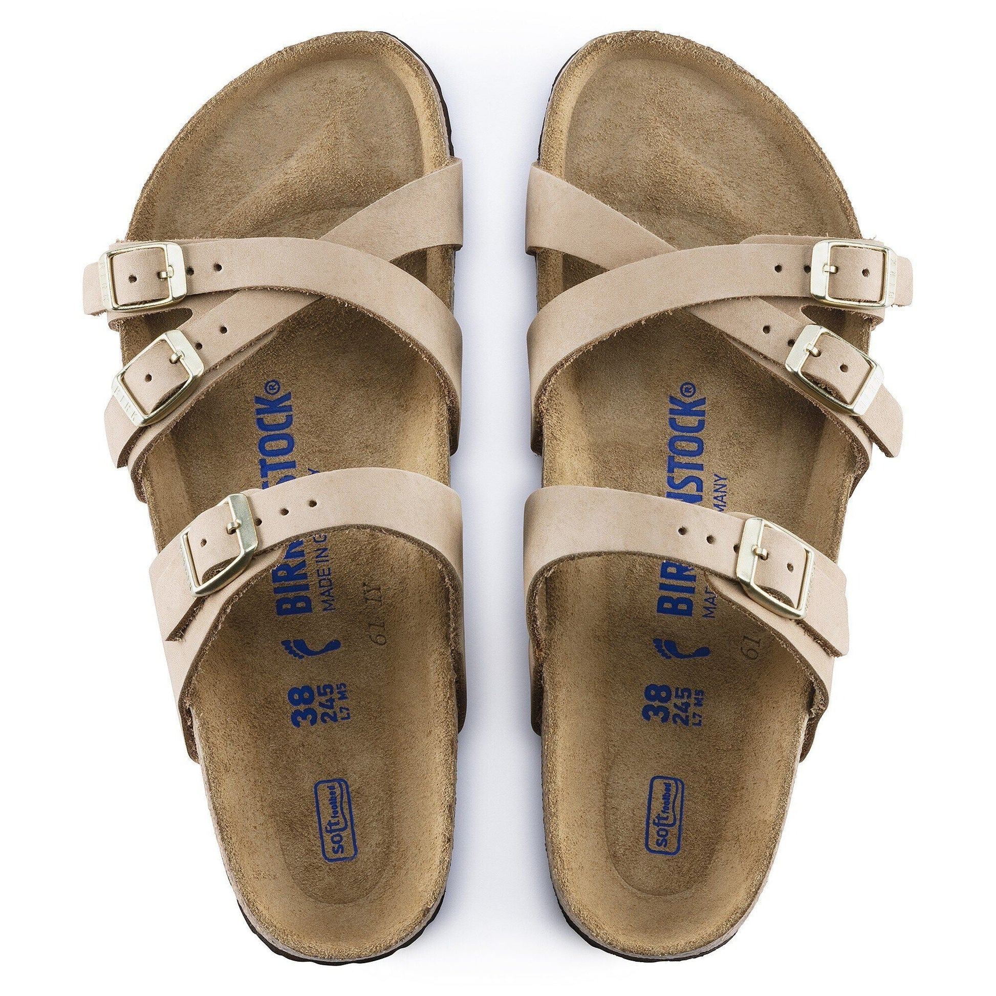 Franca | Soft Footbed | Nubuck Leather | Sandcastle - sandals - Birkenstock