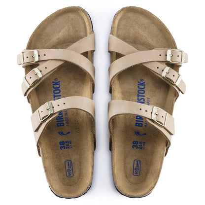 Franca | Soft Footbed | Nubuck Leather | Sandcastle - sandals - Birkenstock