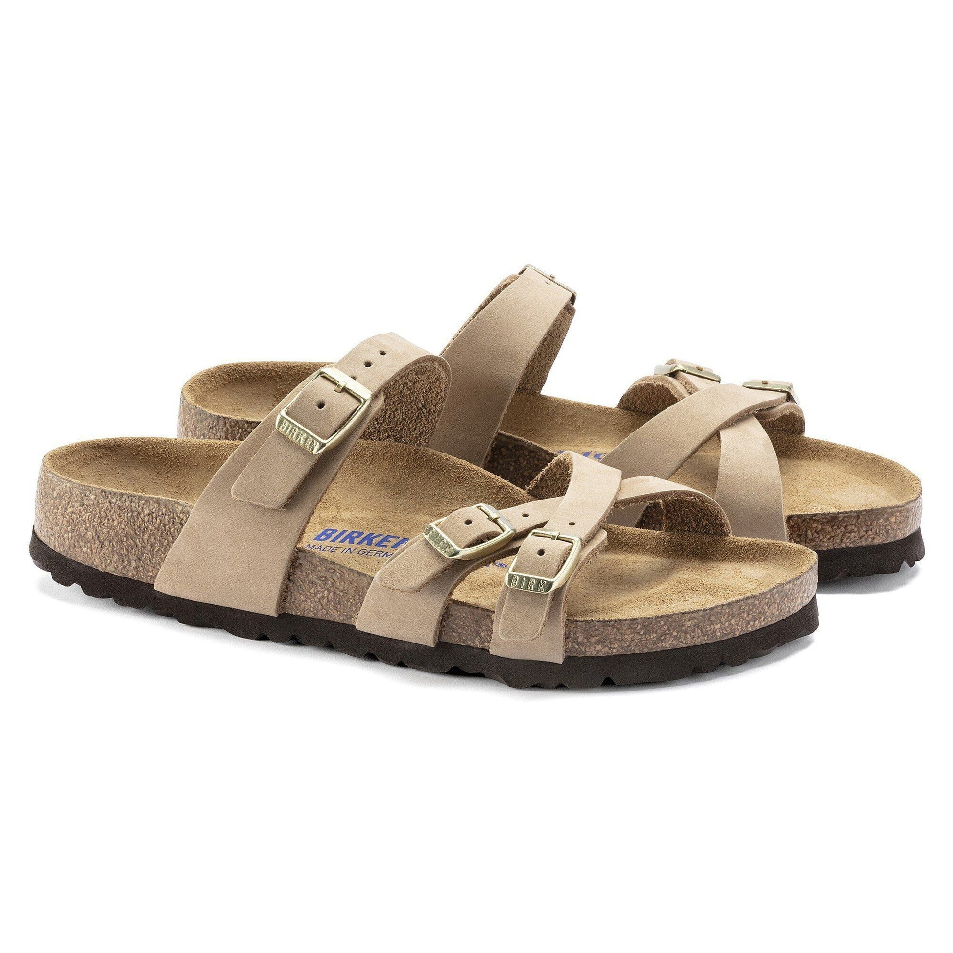 Franca | Soft Footbed | Nubuck Leather | Sandcastle - sandals - Birkenstock