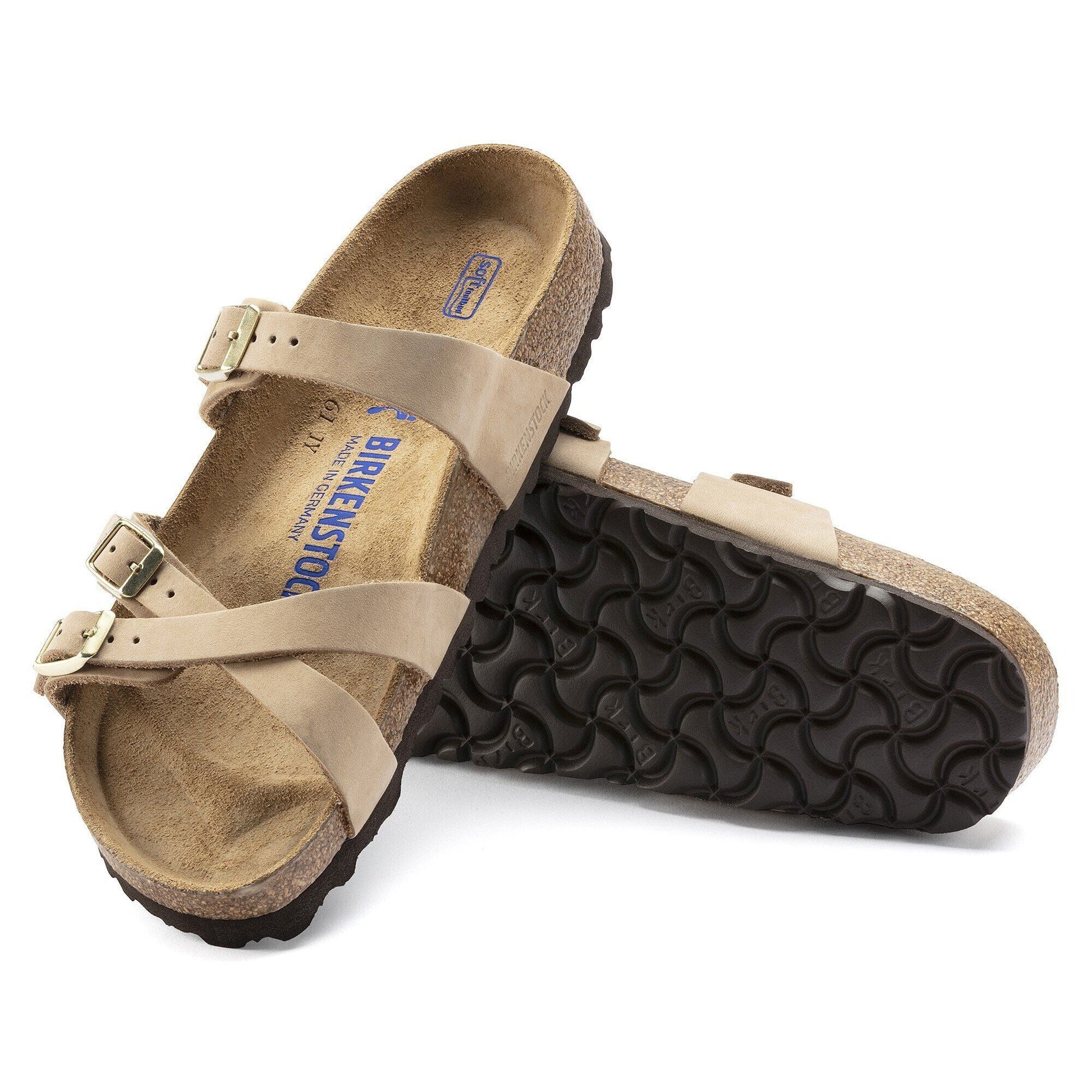 Franca | Soft Footbed | Nubuck Leather | Sandcastle - sandals - Birkenstock