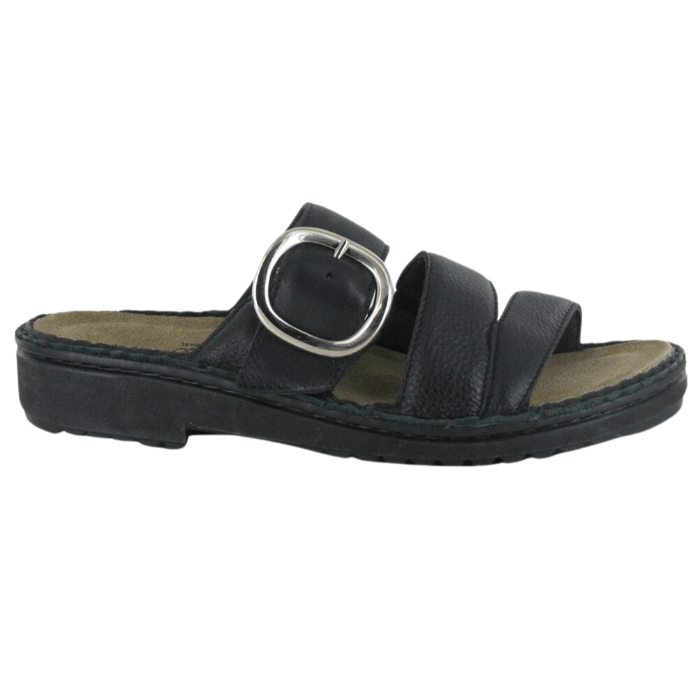 Frey | Leather | Soft Black - Sandals - Naot