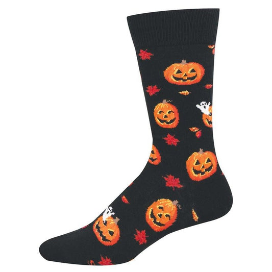 Friendly Pumpkins | Men | Black - socks - Socksmith