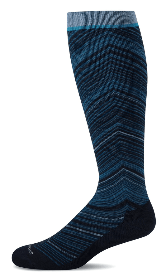 Full Flattery | Compression | Wide Calf | Women | Navy - socks - Sockwell