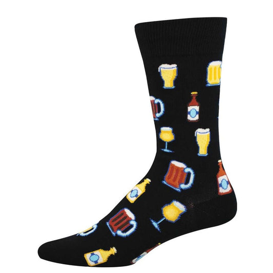 Get Your Beer Glasses On | Men | Black - socks - Socksmith