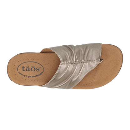 Gift 2 | Leather | Champagne - sandals - Taos