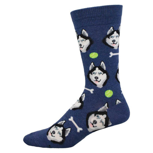 Give a Dog a Bone | Men | Denim Heather - Socks - Socksmith