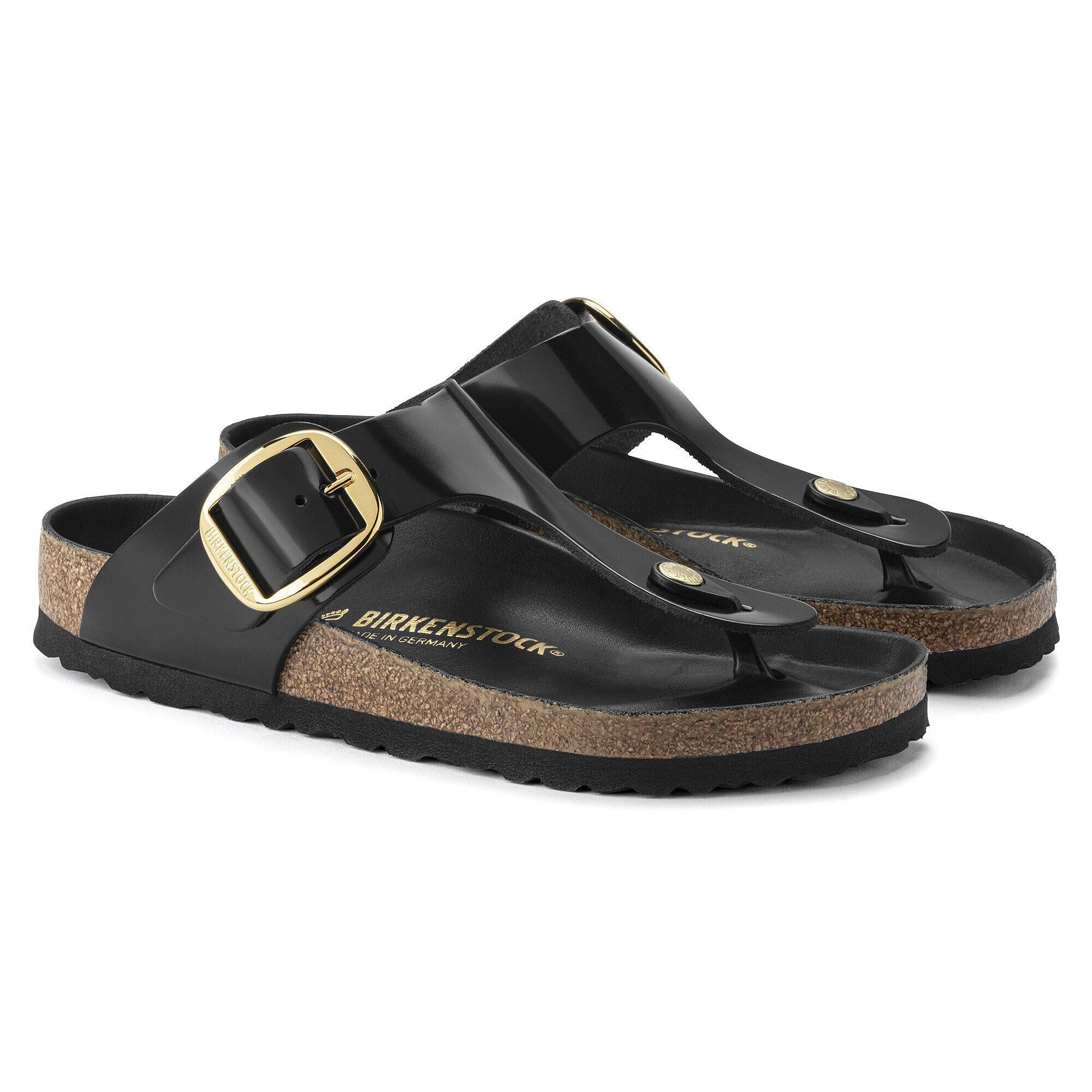 Gizeh Big Buckle | High-Shine Patent Leather | Black – Birkenstock