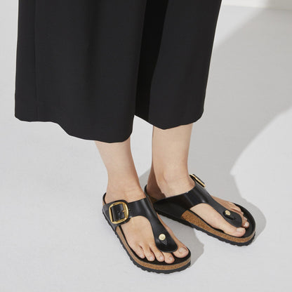 Gizeh Big Buckle | High - Shine Patent Leather | Black - sandals - Birkenstock