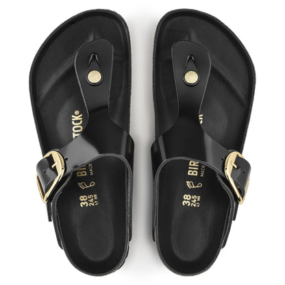 Gizeh Big Buckle | High - Shine Patent Leather | Black - sandals - Birkenstock