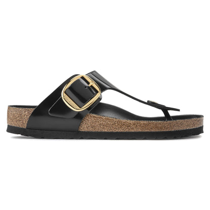 Gizeh Big Buckle | High - Shine Patent Leather | Black - sandals - Birkenstock