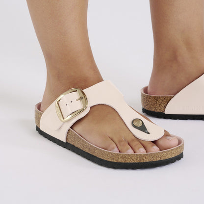 Gizeh Big Buckle | High - Shine Patent Leather | Light Rose - sandals - Birkenstock