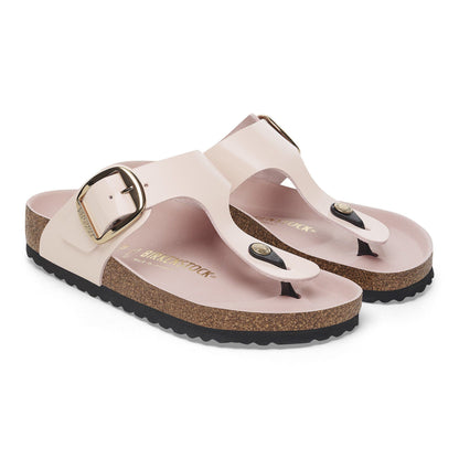 Gizeh Big Buckle | High - Shine Patent Leather | Light Rose - sandals - Birkenstock