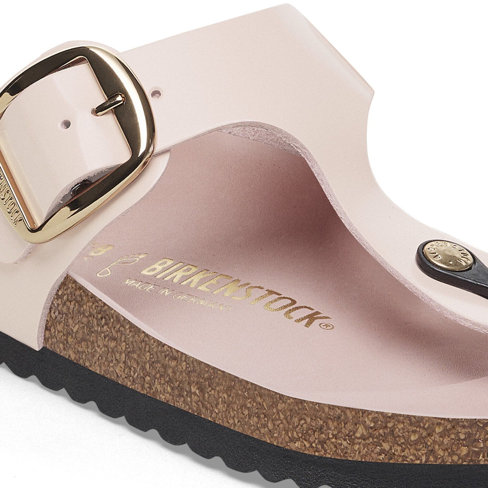 Gizeh Big Buckle | High - Shine Patent Leather | Light Rose - sandals - Birkenstock