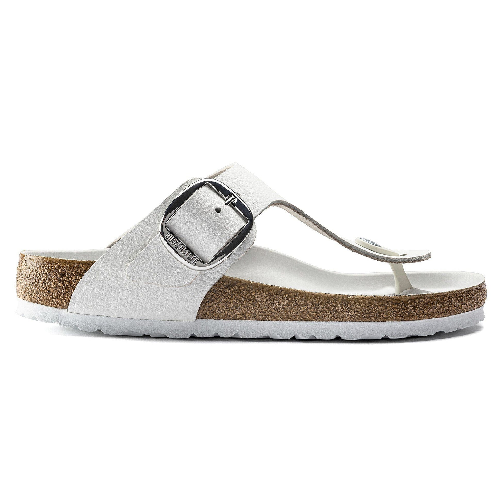 Gizeh Big Buckle | Leather | White - sandals - Birkenstock