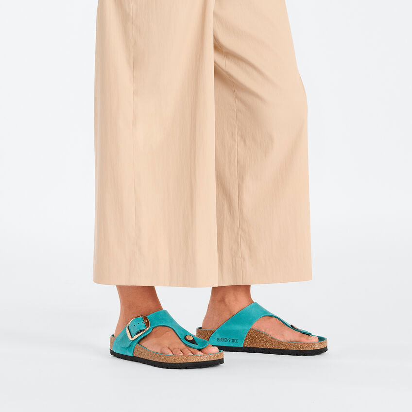 Gizeh Big Buckle | Oiled Leather | Biscay Bay - Sandals - Birkenstock