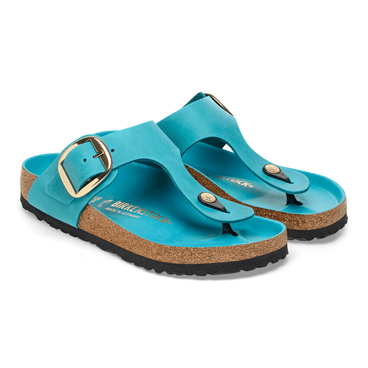 Gizeh Big Buckle | Oiled Leather | Biscay Bay - Sandals - Birkenstock