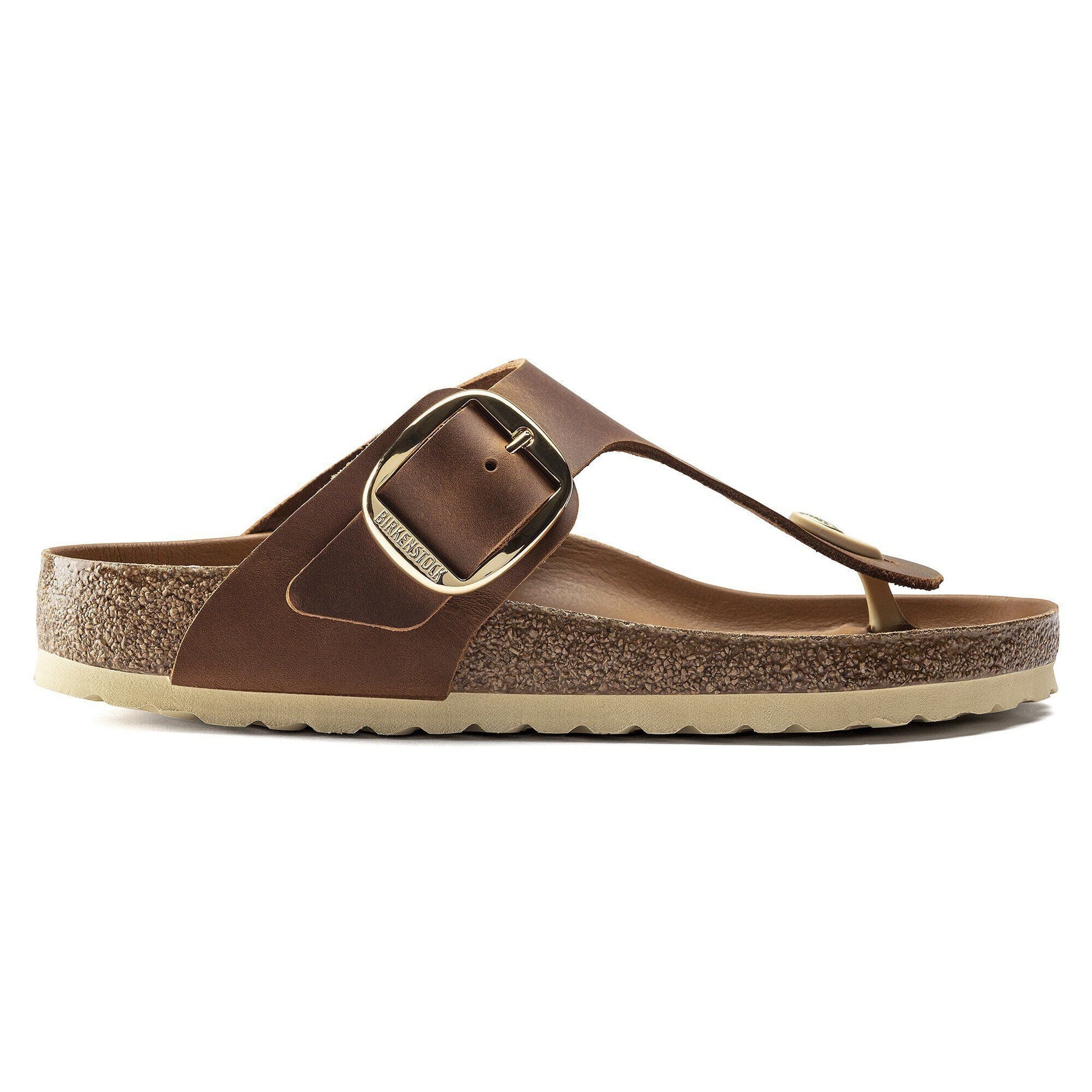 Gizeh Big Buckle | Oiled Leather | Cognac - sandals - Birkenstock
