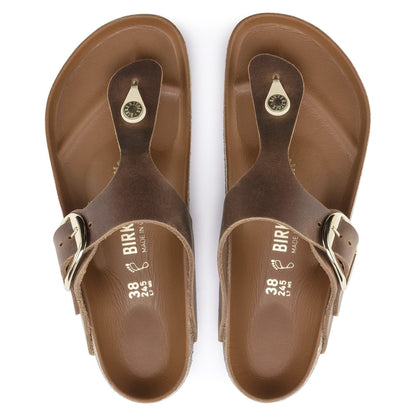Gizeh Big Buckle | Oiled Leather | Cognac - sandals - Birkenstock