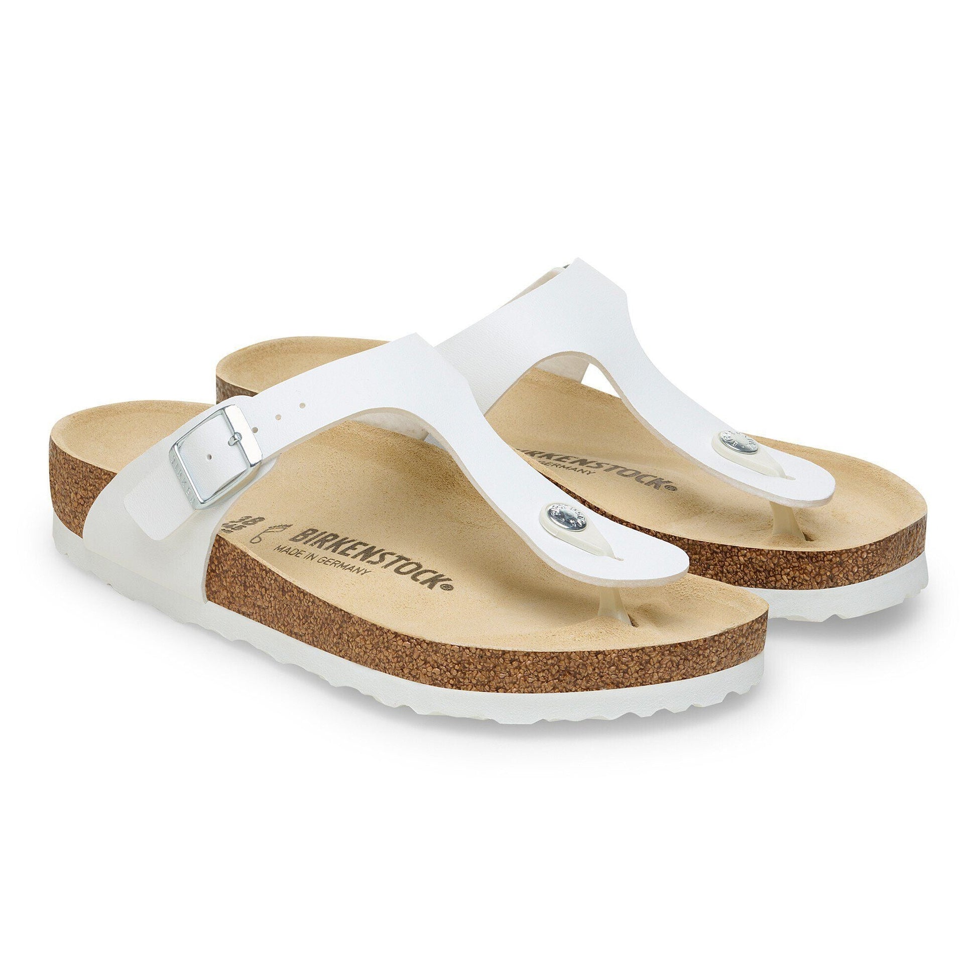 Gizeh | Birko - Flor | White - sandals - Birkenstock