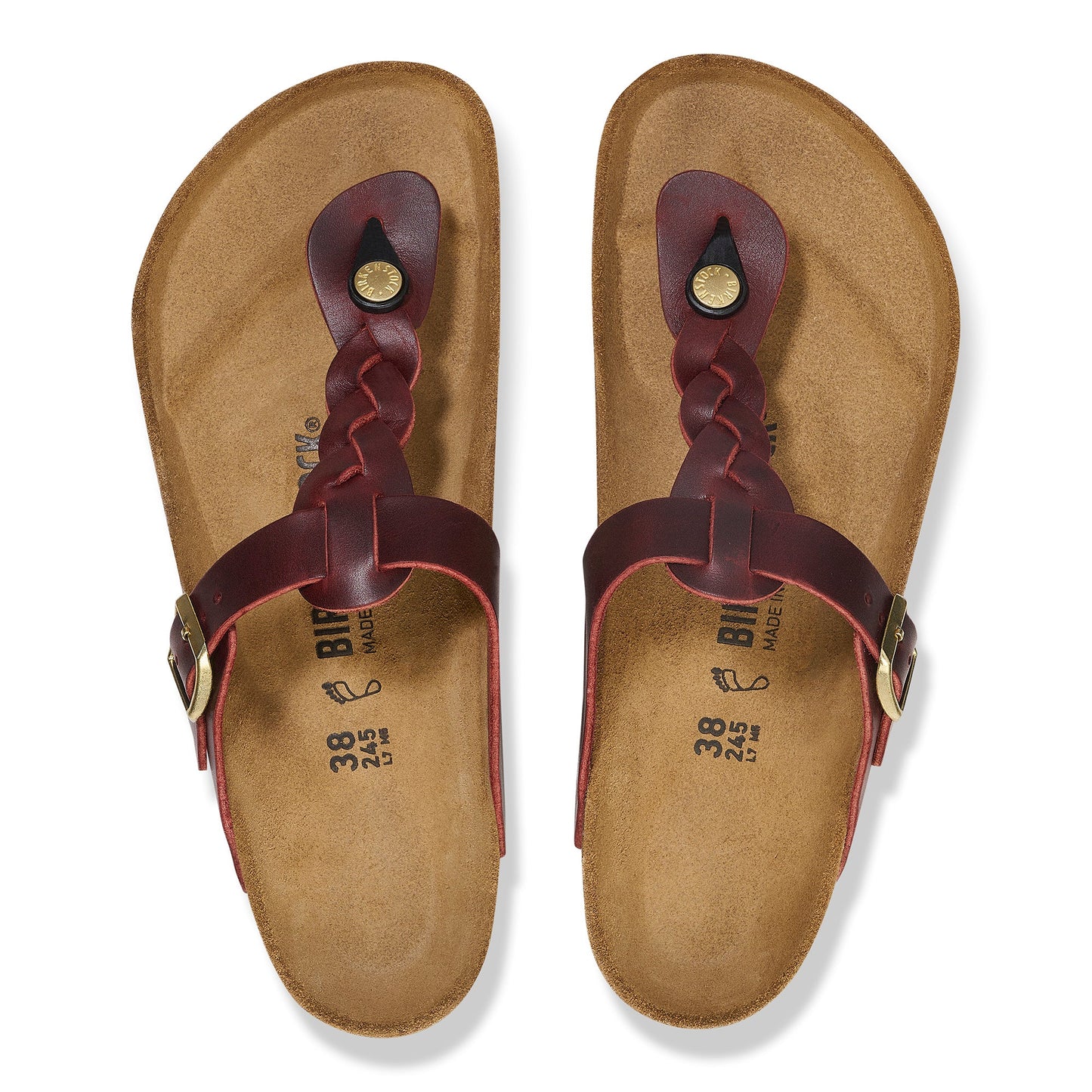 Gizeh Braid | Suede | Zinfandel - Sandals - Birkenstock