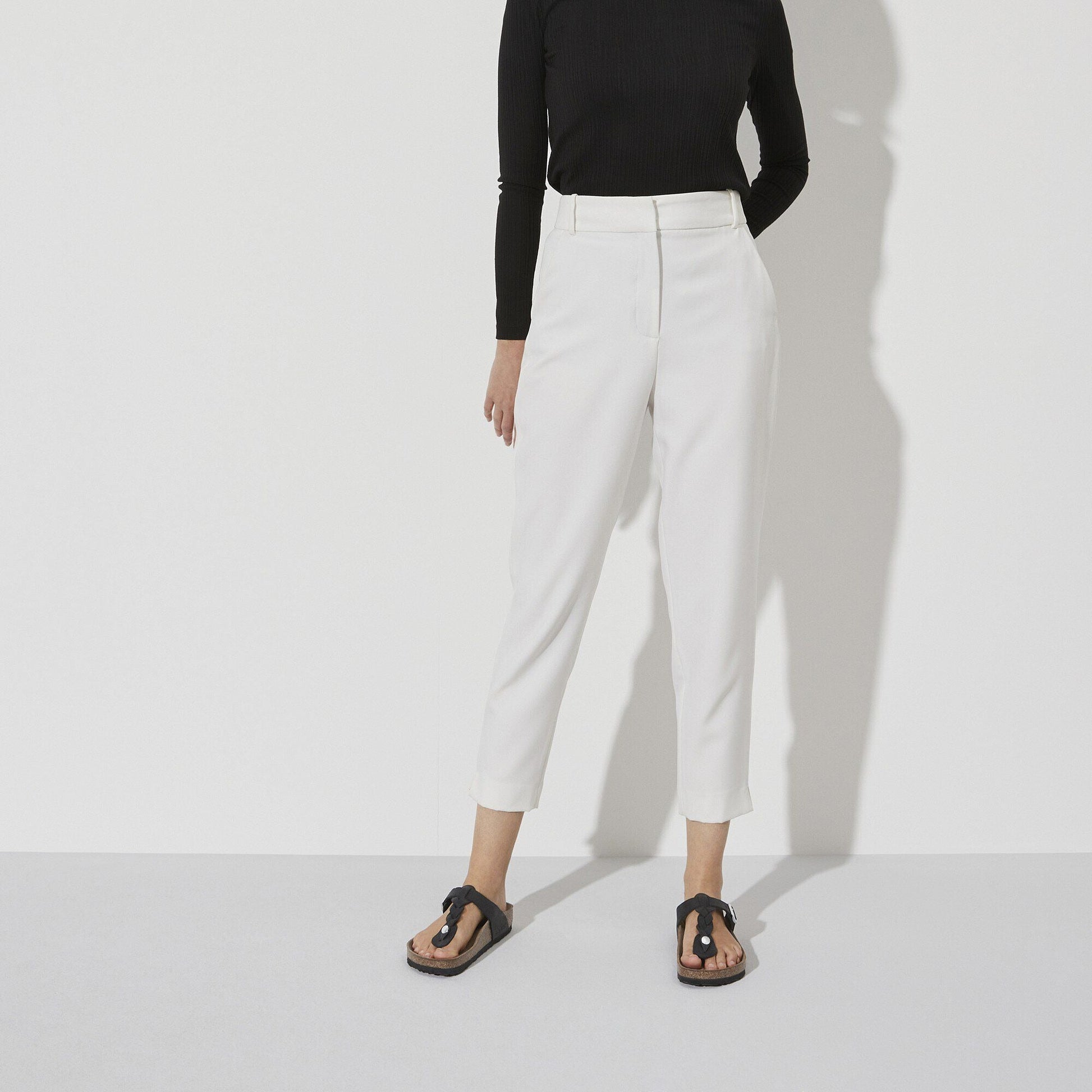 Gizeh Braided | Oiled Leather | Black - sandals - Birkenstock