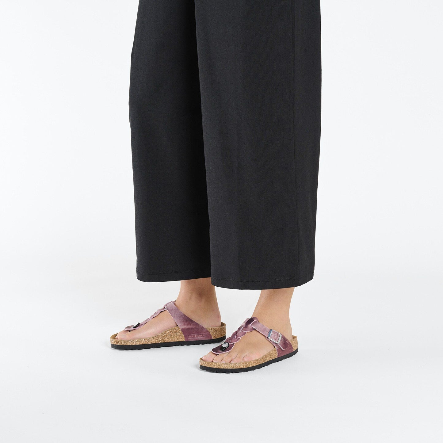 Gizeh Braided | Oiled Leather | Lavender - sandals - Birkenstock