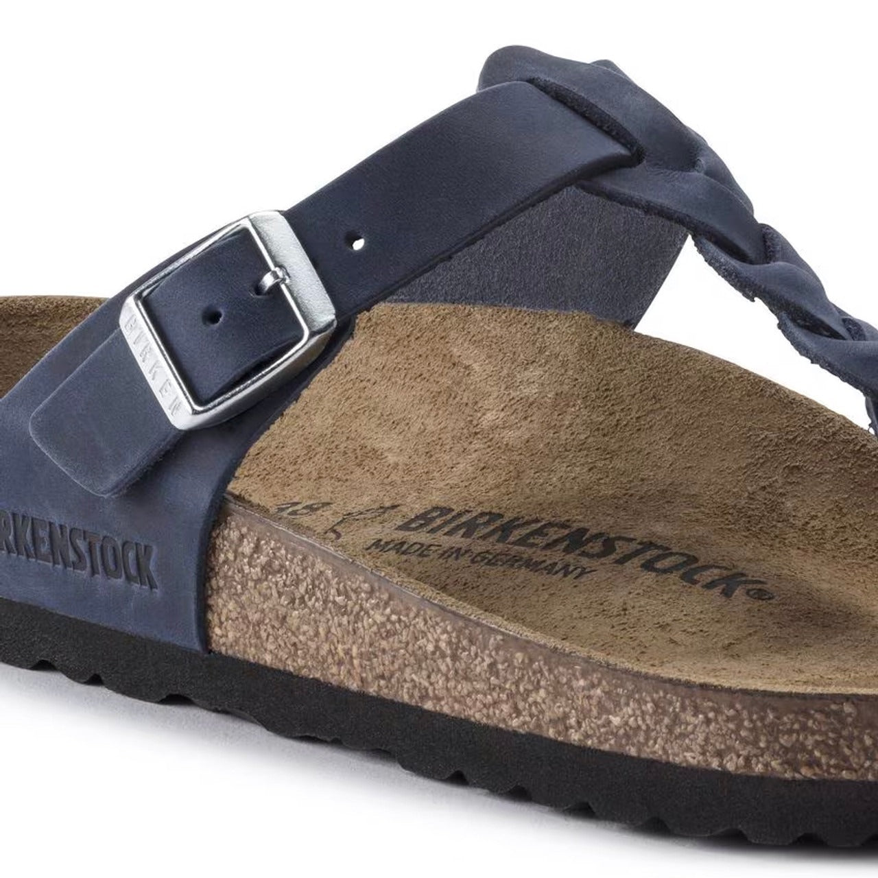 Gizeh Braided | Oiled Leather | Navy - sandals - Birkenstock