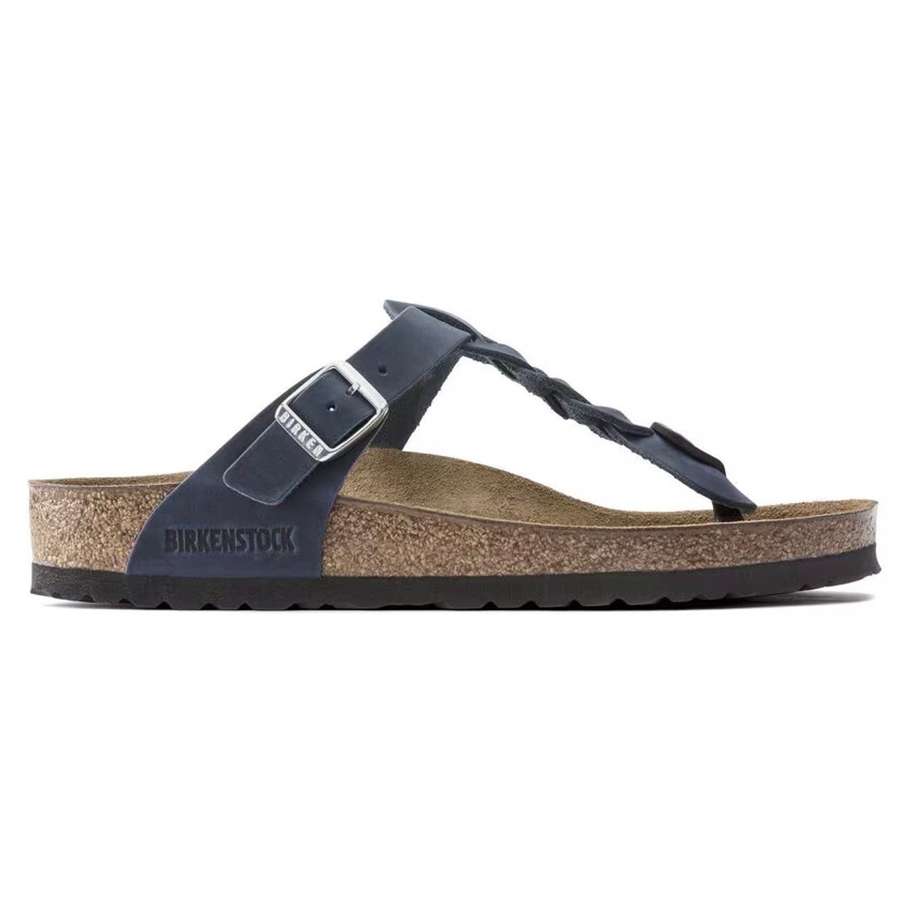 Gizeh Braided | Oiled Leather | Navy - sandals - Birkenstock