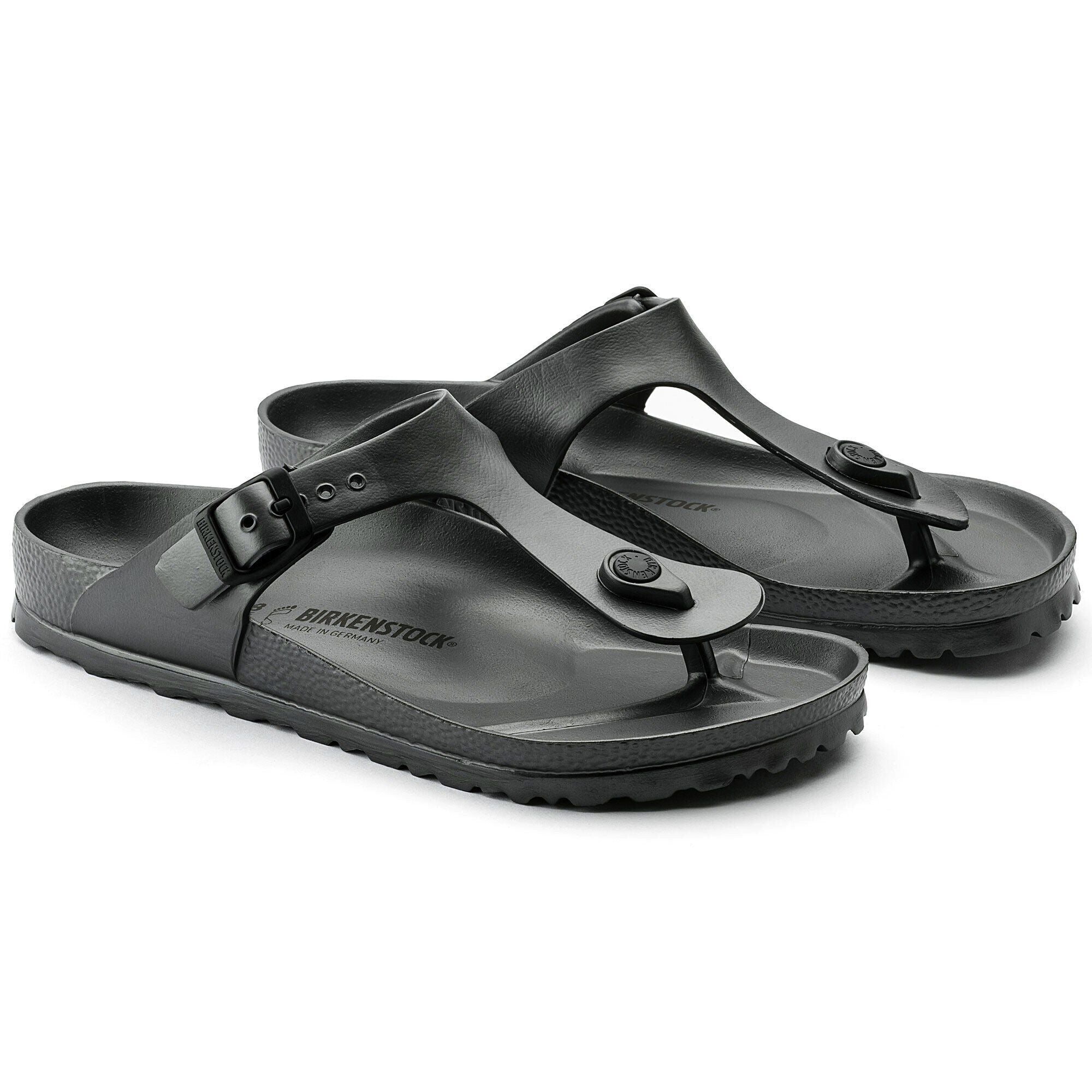 BIRKENSTOCK JUNE 37 黒　メイド　イン　ドイツ　状態良い Gizeh | EVA | Metallic Anthracite – Birkenstock Midtown