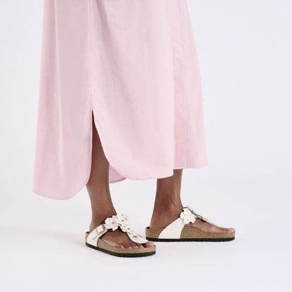 Gizeh Flower | Leather | Light Rose - sandals - Birkenstock