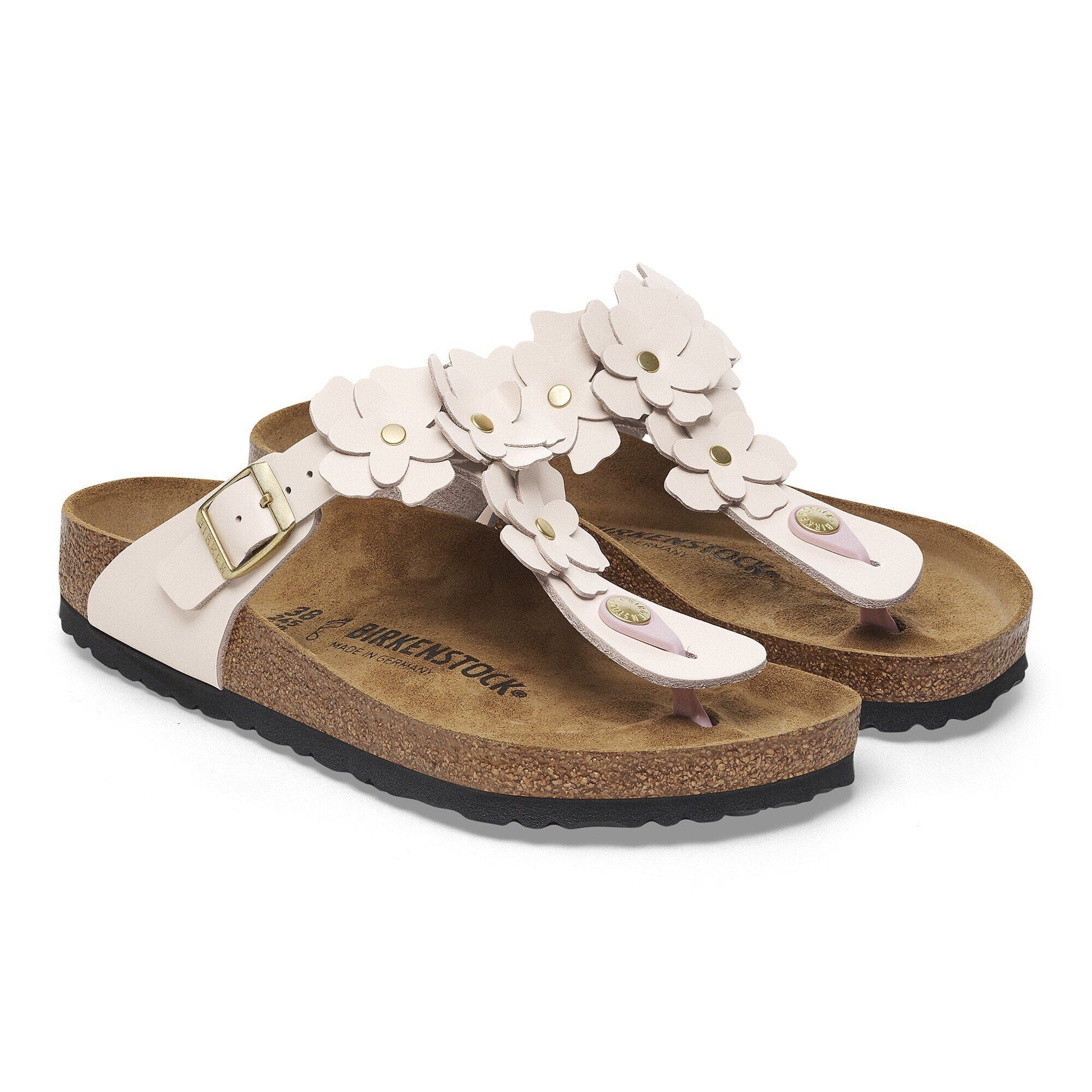 Gizeh Flower | Leather | Light Rose - sandals - Birkenstock