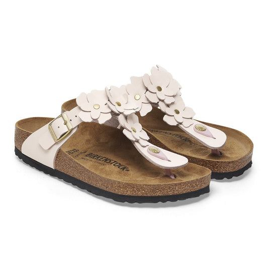 Gizeh Flower | Leather | Light Rose - sandals - Birkenstock