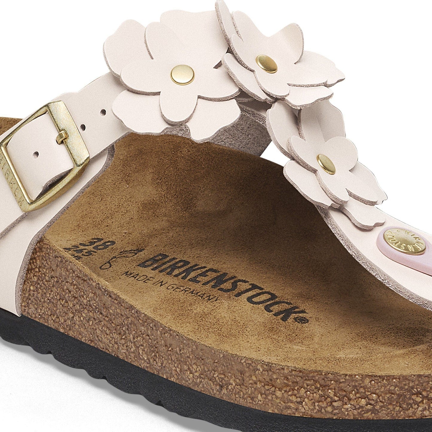 Gizeh Flower | Leather | Light Rose - sandals - Birkenstock