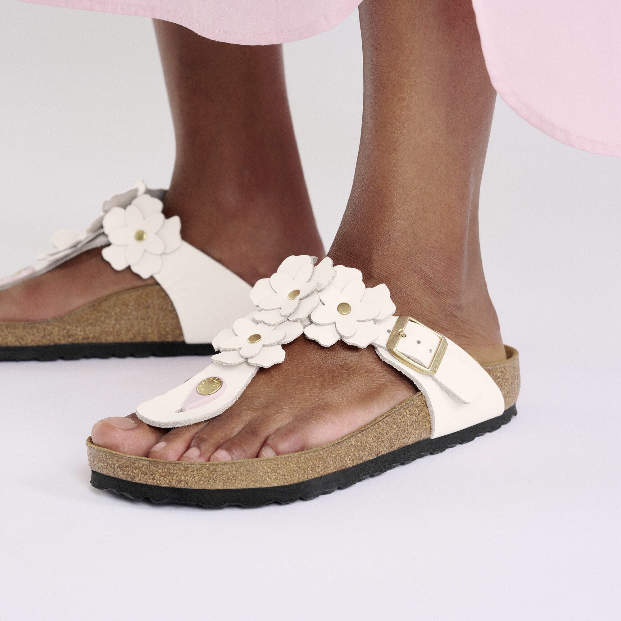 Gizeh Flower | Leather | Light Rose – Birkenstock Midtown