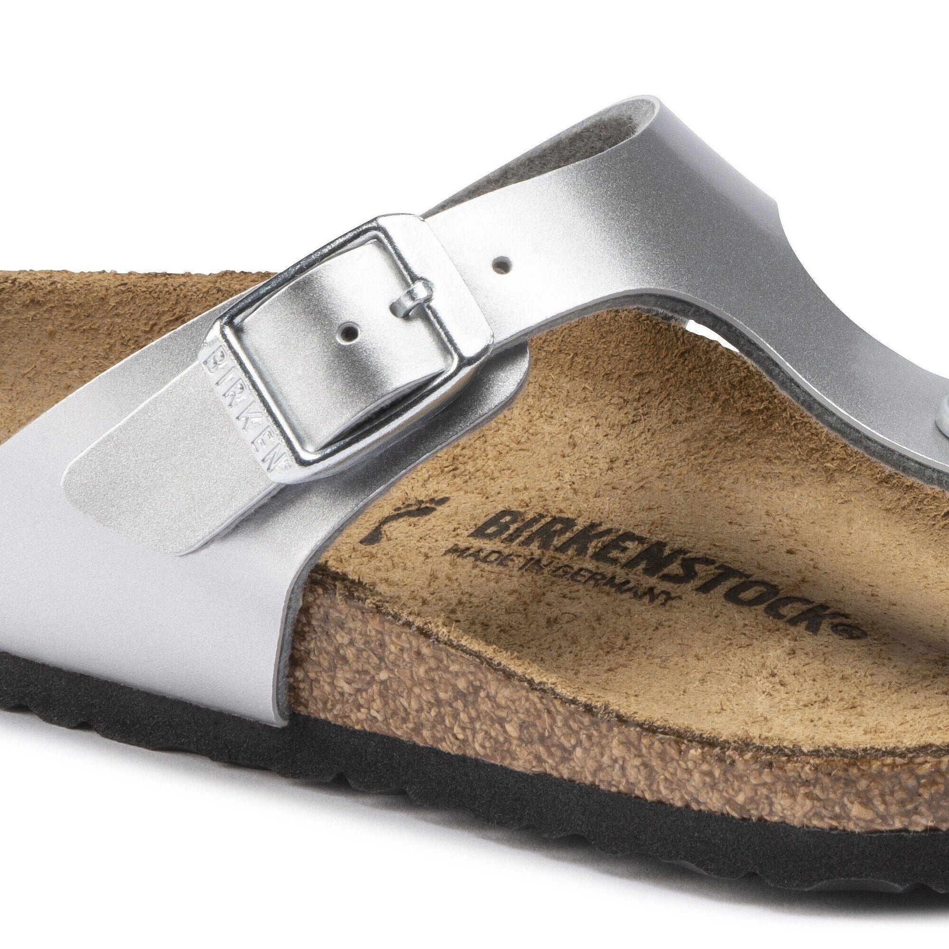 Gizeh | Kids | Birko - Flor | Silver - sandals - Birkenstock