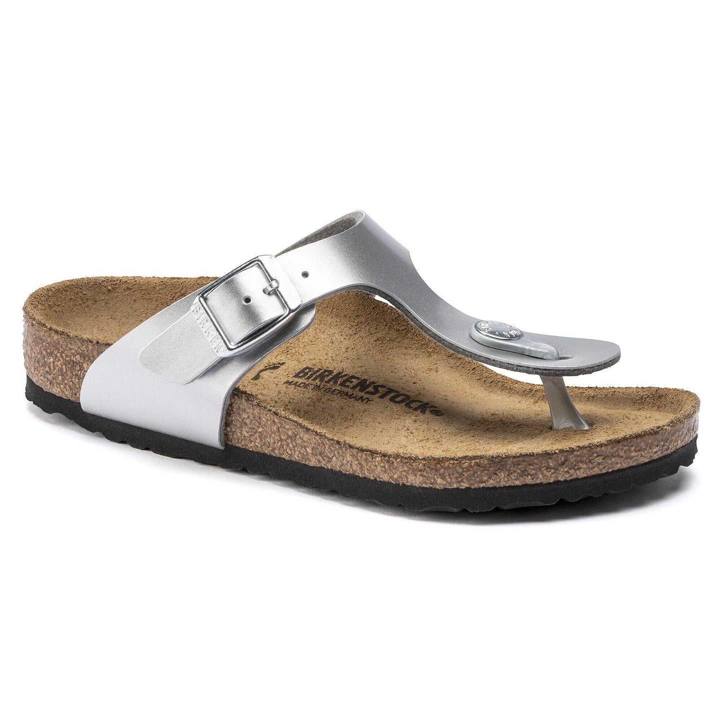 Gizeh | Kids | Birko - Flor | Silver - sandals - Birkenstock