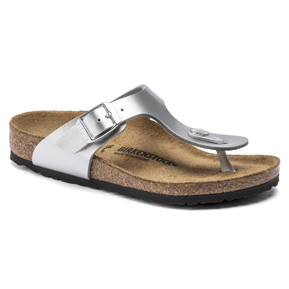 Gizeh | Kids | Birko - Flor | Silver - sandals - Birkenstock