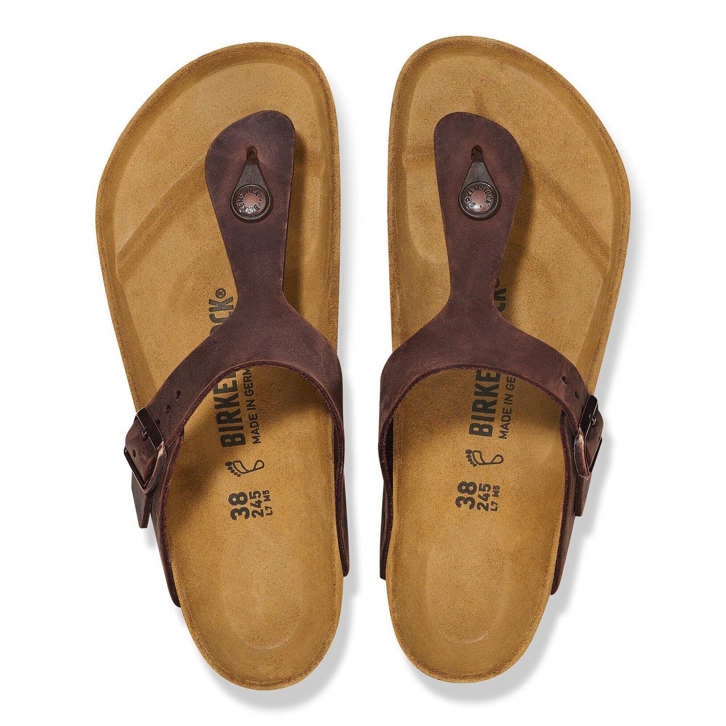 Gizeh | Oiled Leather | Habana - sandals - Birkenstock