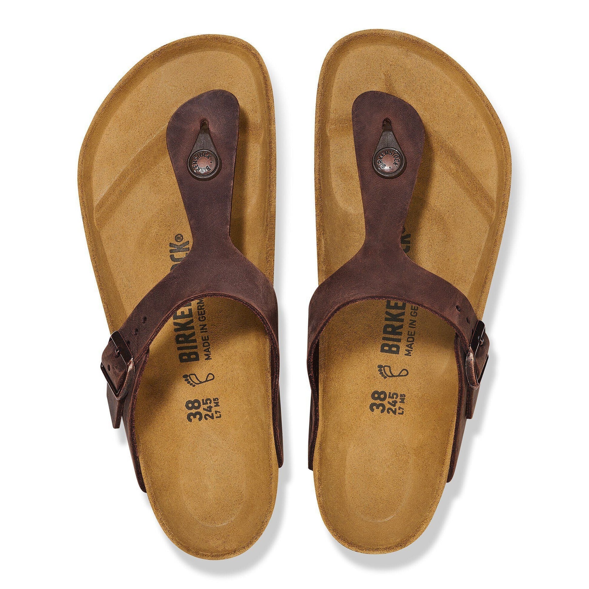 Gizeh | Oiled Leather | Habana - sandals - Birkenstock