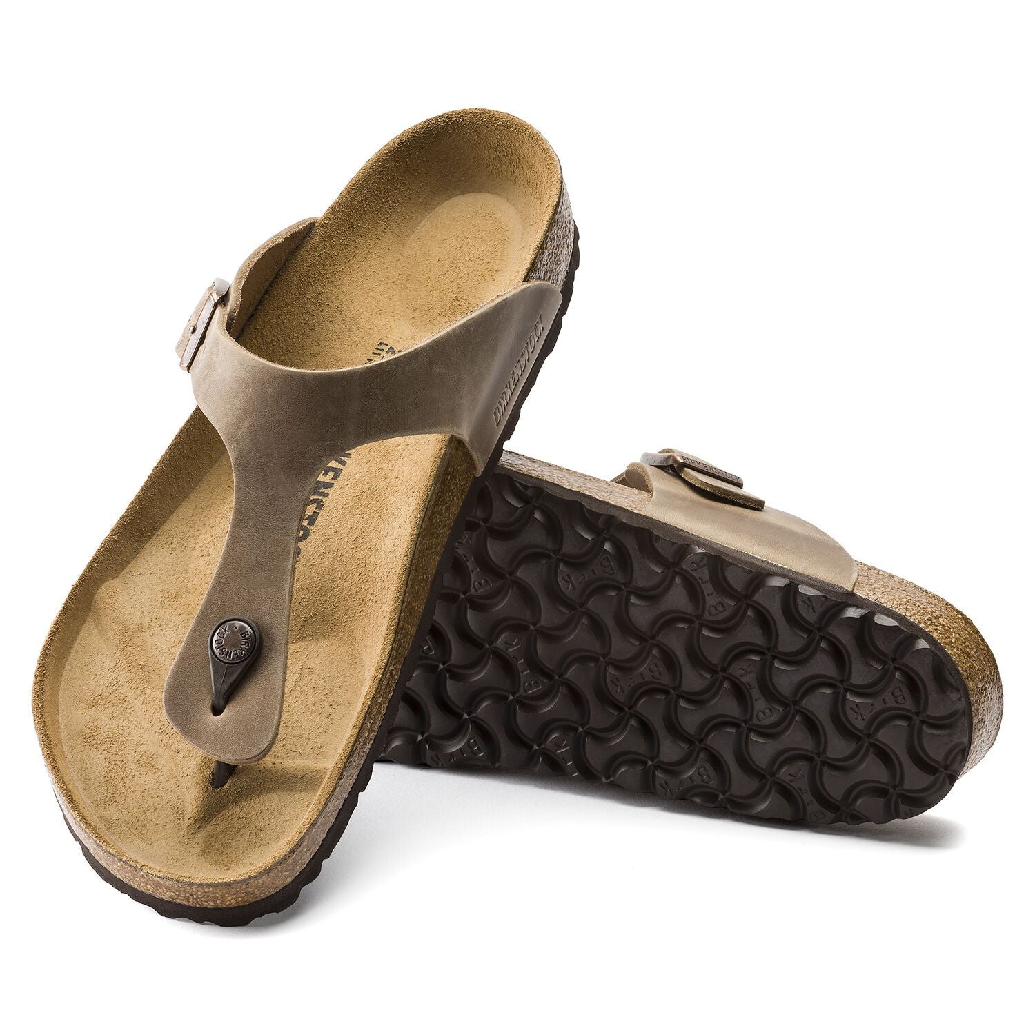 Gizeh | Oiled Leather | Tobacco - SANDAL - Birkenstock