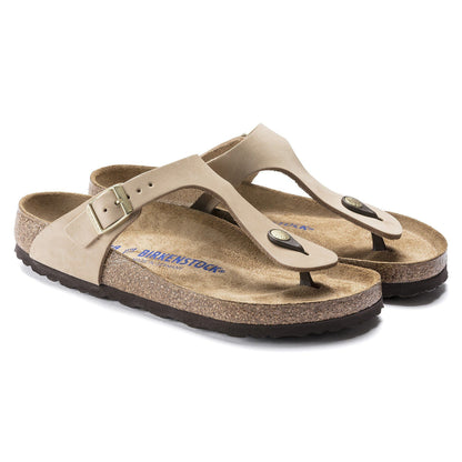 Gizeh | Soft Footbed | Nubuck | Sandcastle - sandals - Birkenstock