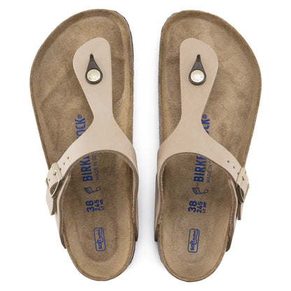 Gizeh | Soft Footbed | Nubuck | Sandcastle - sandals - Birkenstock