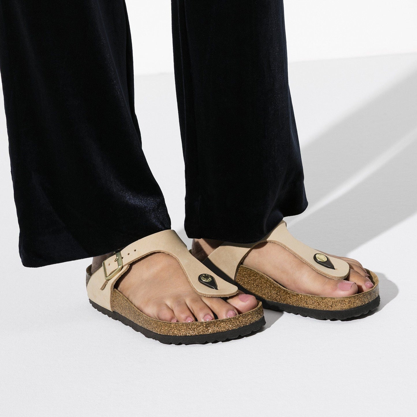Gizeh | Soft Footbed | Nubuck | Sandcastle - sandals - Birkenstock