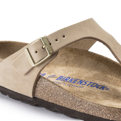 Gizeh | Soft Footbed | Nubuck | Sandcastle - sandals - Birkenstock