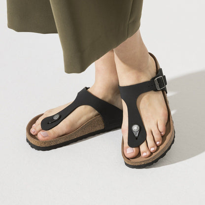 Gizeh | Vegan | Birkibuc | Black - sandals - Birkenstock